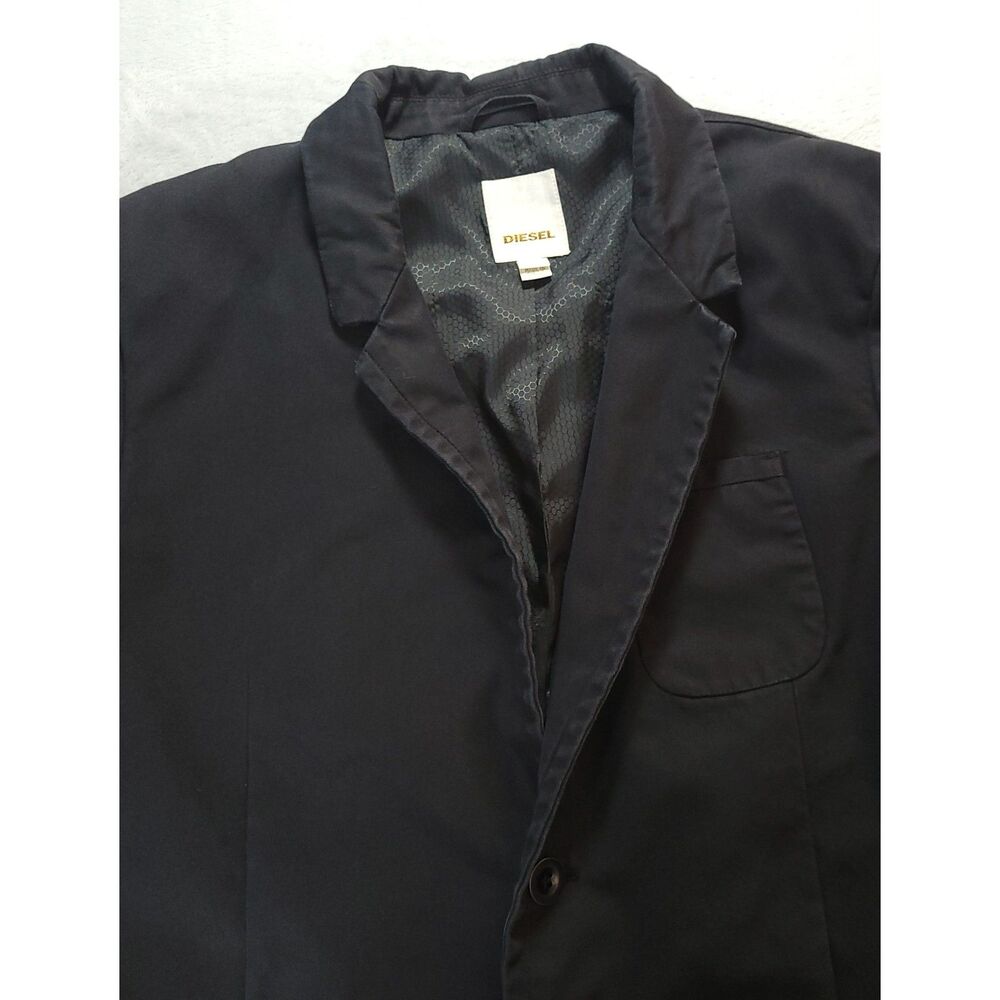 Diesel‎ Two Button Black Casual Blazer Diesel Member 978 Mens XXL